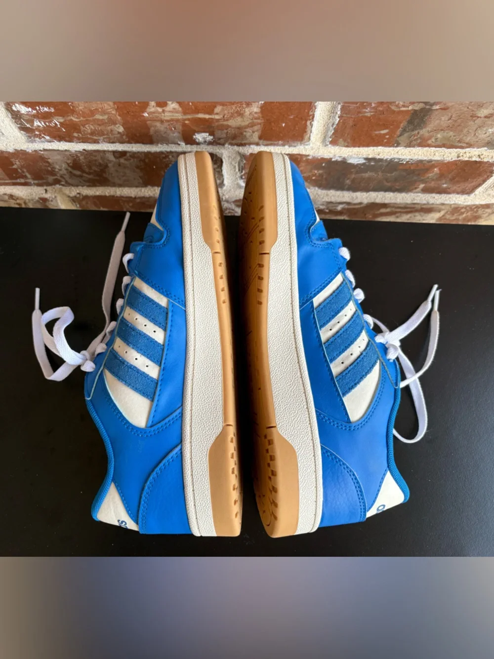 adidas Break Start Blue White Trainers Mens Size 8.5 NWOB